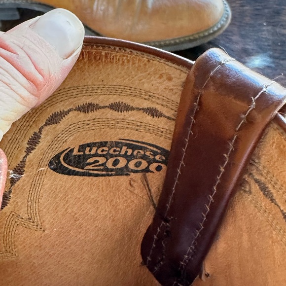 Leucchese ostrich boots men’s 7.5 d women’s 8.5 - Picture 6 of 14